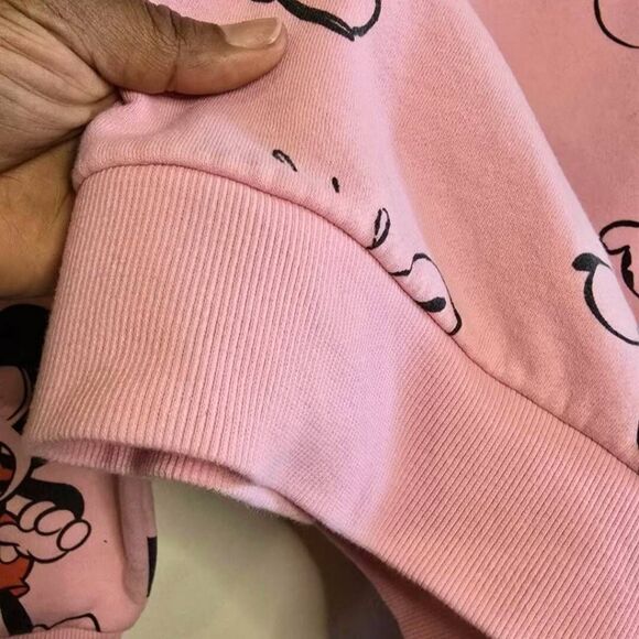 Disney 100 Mickey Mouse Sweatshirt Women's Size XS Pink Crewneck Pullover Rare - Picture 12 of 13